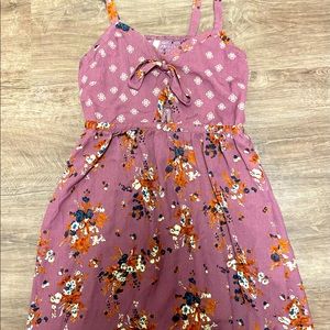 Floral dress with straps. Size large